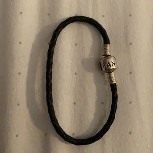 Pandora moments woven leather bracelet